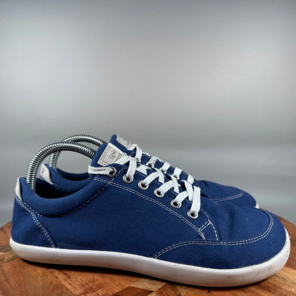 Splay Freestyle Navy Blue Canvas Barefoot Minimalist Sneakers Womens 9 Mens 7